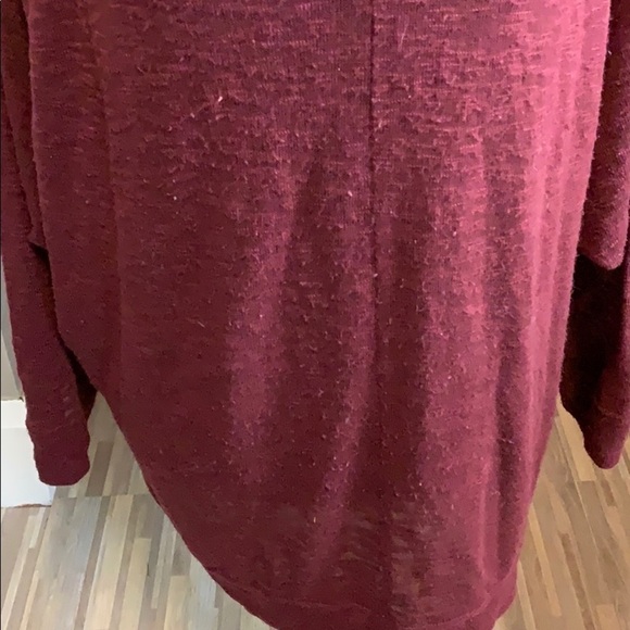 Old navy maroon cowlneck 3/4 sleeved sweater - Picture 3 of 6